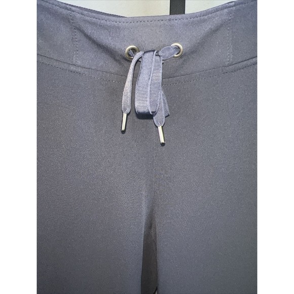 Athleta Pants Womens 12 Blue Midtown Athleisure Straight Leg Pockets Drawstring - Picture 5 of 12